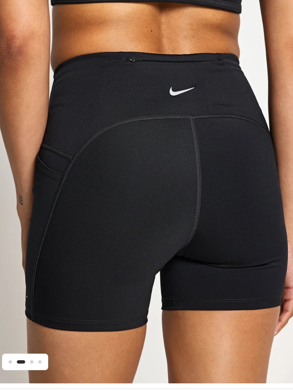 Nike Swift Dri-Fit High Waist 4” Shorts Black Women’s XS Side Pockets